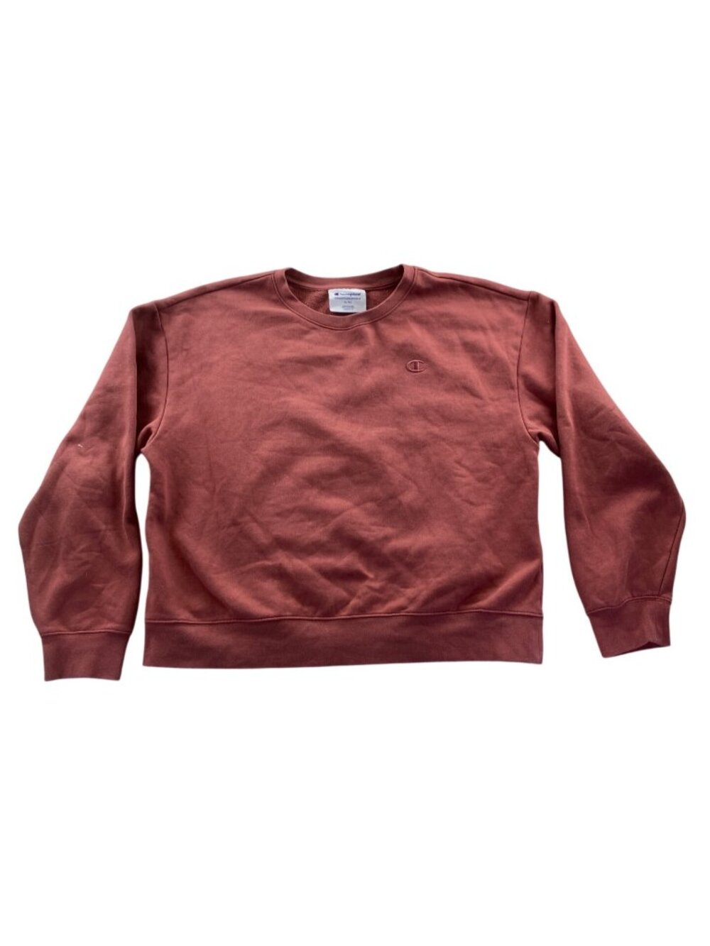 Champion Sweatshirt Size XL Rust Red Crewneck Pullover Fleece Casual Top